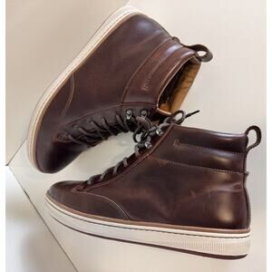 Clarks Norsen Mid Leatherback Boot FauxFur Lining British Tan 13 Academia 48-08